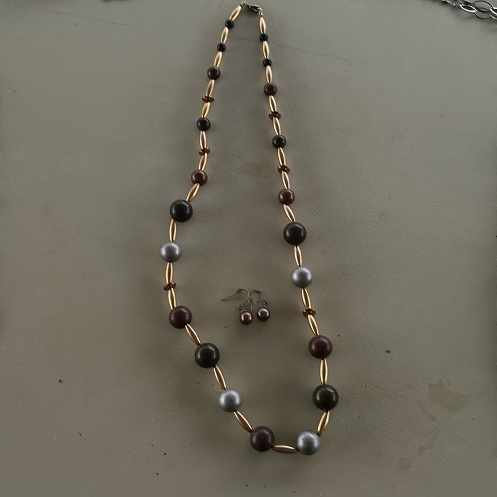 Vintage Beaded Necklace Set
